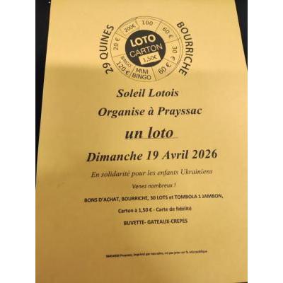Photo du LOTO d'AVRIL à Prayssac