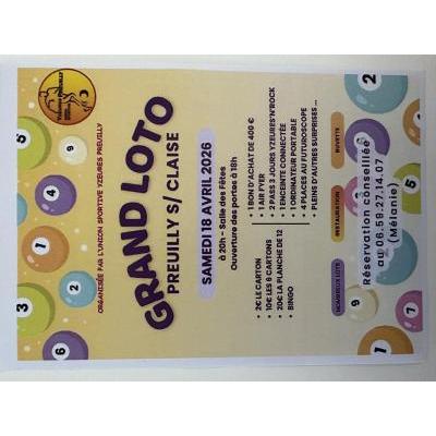 Photo du SUPER LOTO ANIME PAR MELANIE 06.59.27.14.07 à Preuilly-sur-Claise