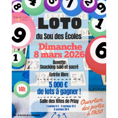 Photo du Loto du sou des &eacute;coles  à Priay
