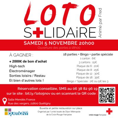Photo du Super loto solidaire pour la Croix-Rouge de Dijon à Quetigny