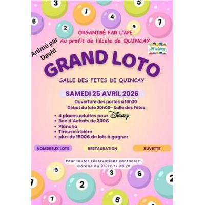Photo du Grand Loto de l' APE  à Quinçay