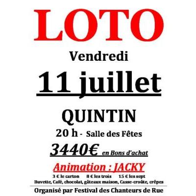 Photo du SUPER LOTO des CHANTEURS DE RUE à Quintin