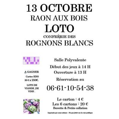 Photo du LOTO CONFRÉRIE DES ROGNONS BLANCS à Raon-aux-Bois