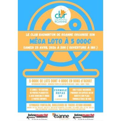 Photo du M&eacute;ga loto du club de badminton à Roanne