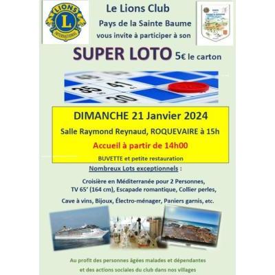 Photo du Grand loto du Lions club Pays de la St Baume à Roquevaire