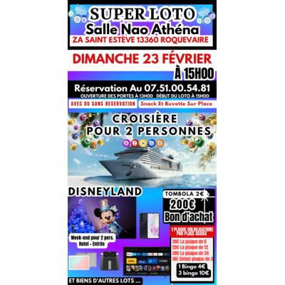 Photo du SUPER LOTO À ROQUEVAIRE SPÉCIAL CROISÈRE A GAGNER à Roquevaire
