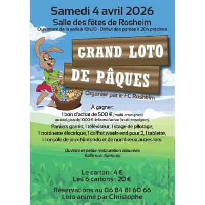 Photo du Grand Loto de P&acirc;ques du FC Rosheim à Rosheim
