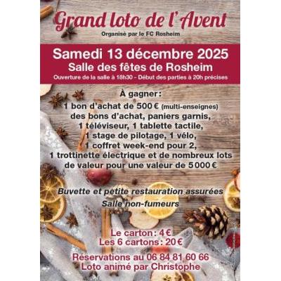Photo du Grand Loto de l'Avent du FC Rosheim à Rosheim