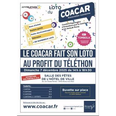 Photo du Loto du COACAR au profit du téléthon  à Rosny-sous-Bois