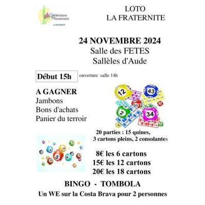 Photo du Loto de la Fraternité à Sallèles-d'Aude