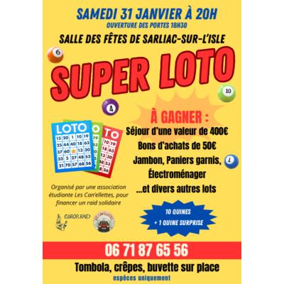 Photo du Super loto solidaire - 31 janvier à Sarliac-sur-l'Isle