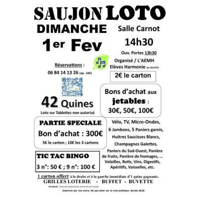 Photo du LOTO des El&egrave;ves Musiciens de l'Harmonie à Saujon