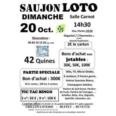 Photo du LOTO de l'Harmonie de Saujon Amicale saujonnaise à Saujon