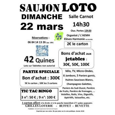 Photo du LOTO des El&egrave;ves Musiciens de l'Harmonie à Saujon