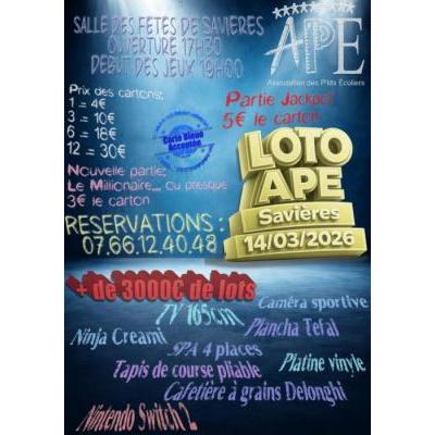 Photo du Loto de printemps de l'APE à Savières