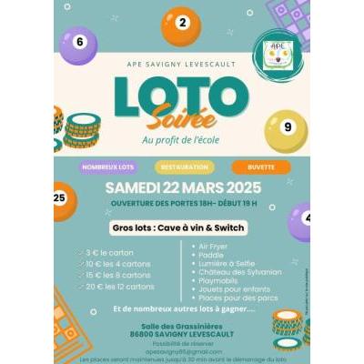 Photo du Loto  à Savigny-Lévescault