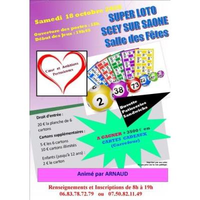 Photo du Super Loto de l'association Cœur et Ambitions Portusiennes  à Scey-sur-Saône-et-Saint-Albin