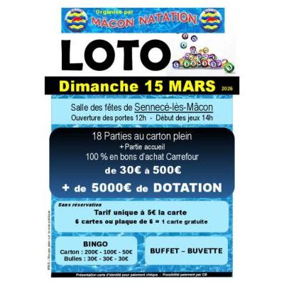 Photo du Super LOTO M&acirc;con Natation à Sennece Les Macon
