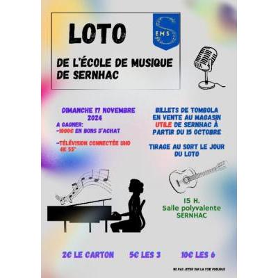 Photo du GRAND LOTO de l'Ecole de Musique de Sernhac à Sernhac