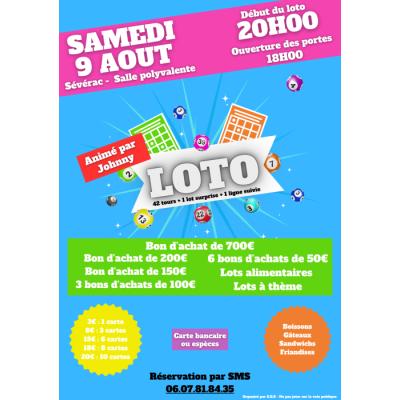 Photo du LOTO - Animé par Johnny - Sévérac à Sévérac
