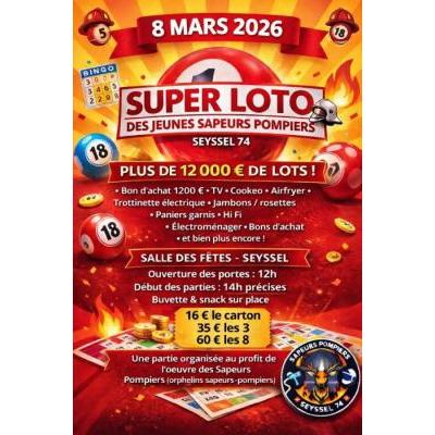 Photo du Super loto des jeunes sapeurs-pompiers  à Seyssel