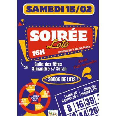 Photo du Loto du sou des écoles  à Simandre-sur-Suran