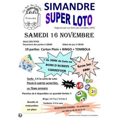 Photo du Super loto APE SIMANDRE à Simandre