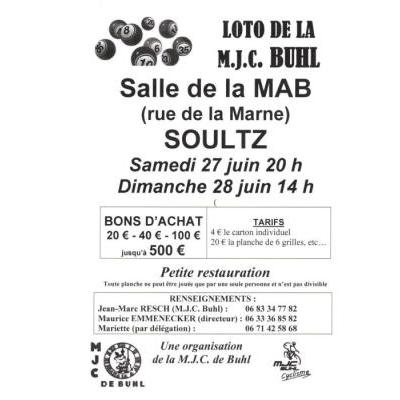 Photo du loto de laz M.J.C. de Buhl à Soultz-Haut-Rhin