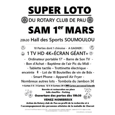 Photo du Super Loto du Rotary club de Pau à Soumoulou