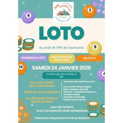 Photo du Loto de l'APE à Soumoulou
