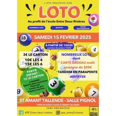 Photo du Loto association des parents d’élèves à Saint-Amant-Tallende