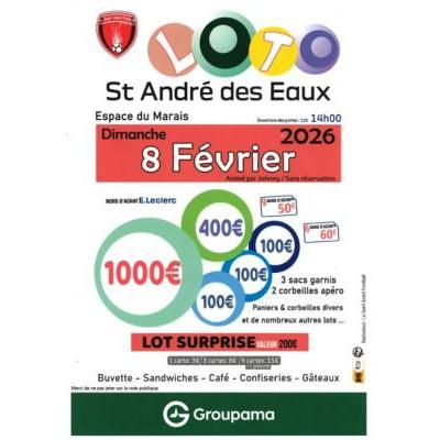 Photo du Grand loto de la Saint-Andr&eacute; football  à Saint-André-des-Eaux