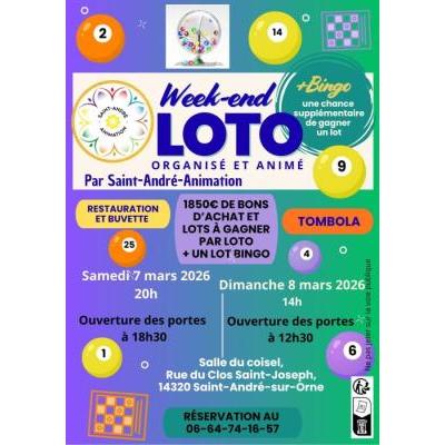 Photo du week-end loto à Saint-André-sur-Orne