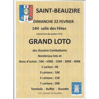 Photo du Grand LOTO des anciens combattants à Saint-Beauzire