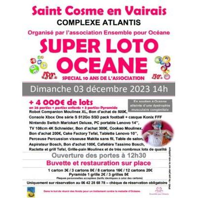 Photo du Super Loto en Soutien à Océane - Spécial 10 ans de l'association à Saint-Cosme-en-Vairais