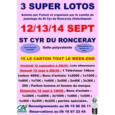 Photo du 3 super lotos animés par Franck  à Saint-Cyr-du-Ronceray