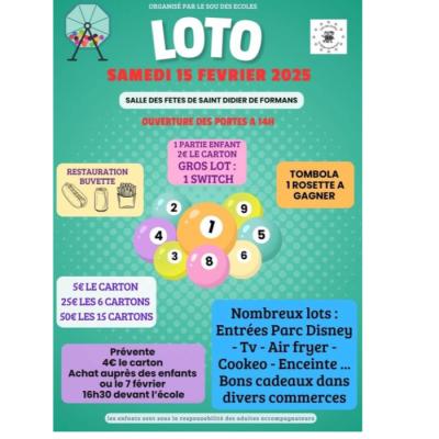 Photo du Loto du sou des écoles  à Saint-Didier-de-Formans