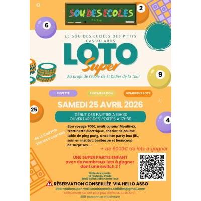 Photo du Super loto sou des &eacute;coles  à Saint-Didier-de-la-Tour
