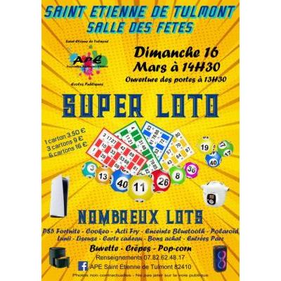 Photo du Super loto des écoles publiques  à Saint-Étienne-de-Tulmont