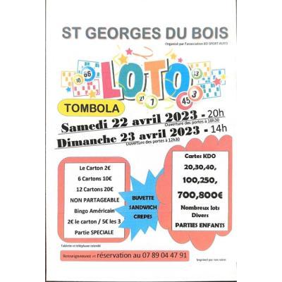 Photo du Loto le 22 et 23 Avril  à Saint-Georges-du-Bois