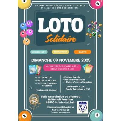 Photo du Grand Loto Solidaire  à Saint-Herblain