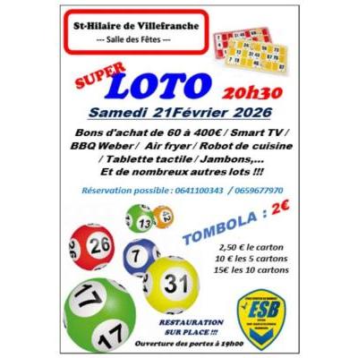 Photo du SUPER LOTO à Saint-Hilaire-de-Villefranche