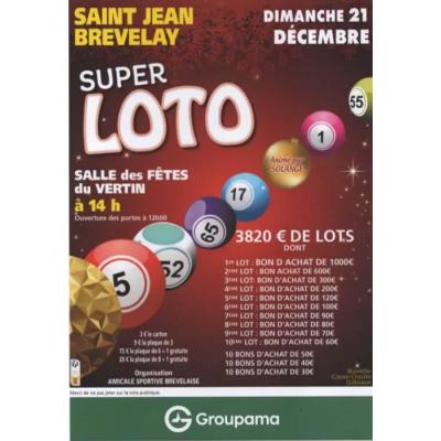 Photo du Super Loto de l'Amicale Sportive Br&eacute;velaise à Saint-Jean-Brévelay