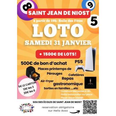 Photo du Le grand loto de sou des &eacute;coles de saint jean de niost  à Saint-Jean-de-Niost