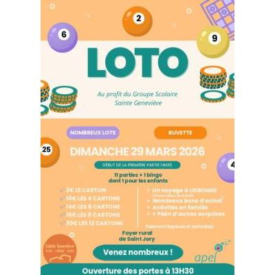 Photo du GRAND LOTO SAINTE GENEVIEVE  à Saint-Jory
