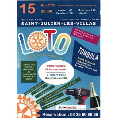 Photo du Loto du Rotary Troyes Comtes de Champagne à Saint-Julien-les-Villas