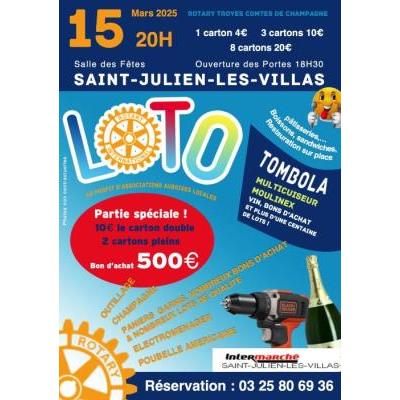 Photo du Loto du Rotary Troyes Comtes de Champagne à Saint-Julien-les-Villas