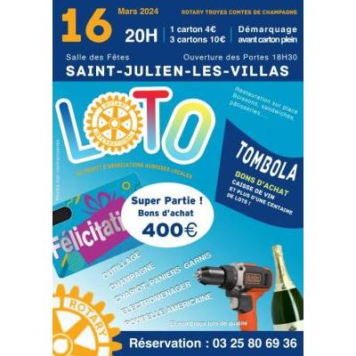 Photo du Loto du Rotary Troyes Comtes de Champagne à Saint-Julien-les-Villas