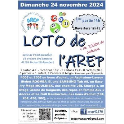 Photo du Loto de l’AREP Association Rambertoise des Écoles Publiques à Saint-Just-Saint-Rambert