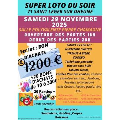 Photo du Super loto du Soir à Saint-Léger-sur-Dheune
